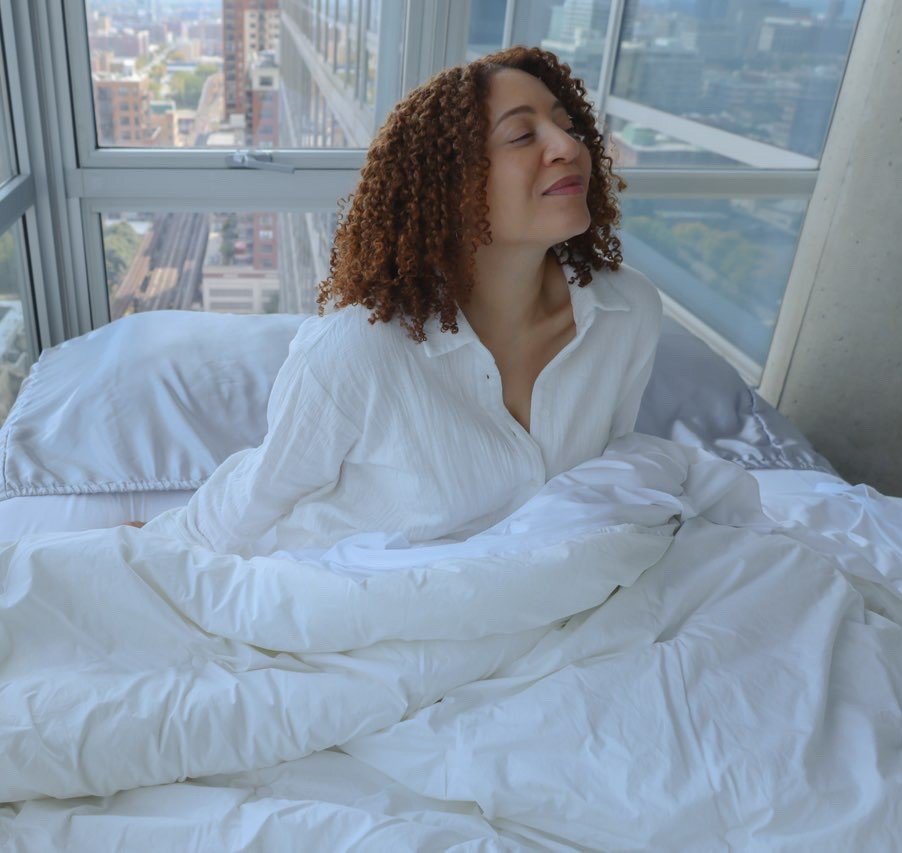 Toni Osborne created Satin Quarter Sheets to help maintain natural Black hairstyles