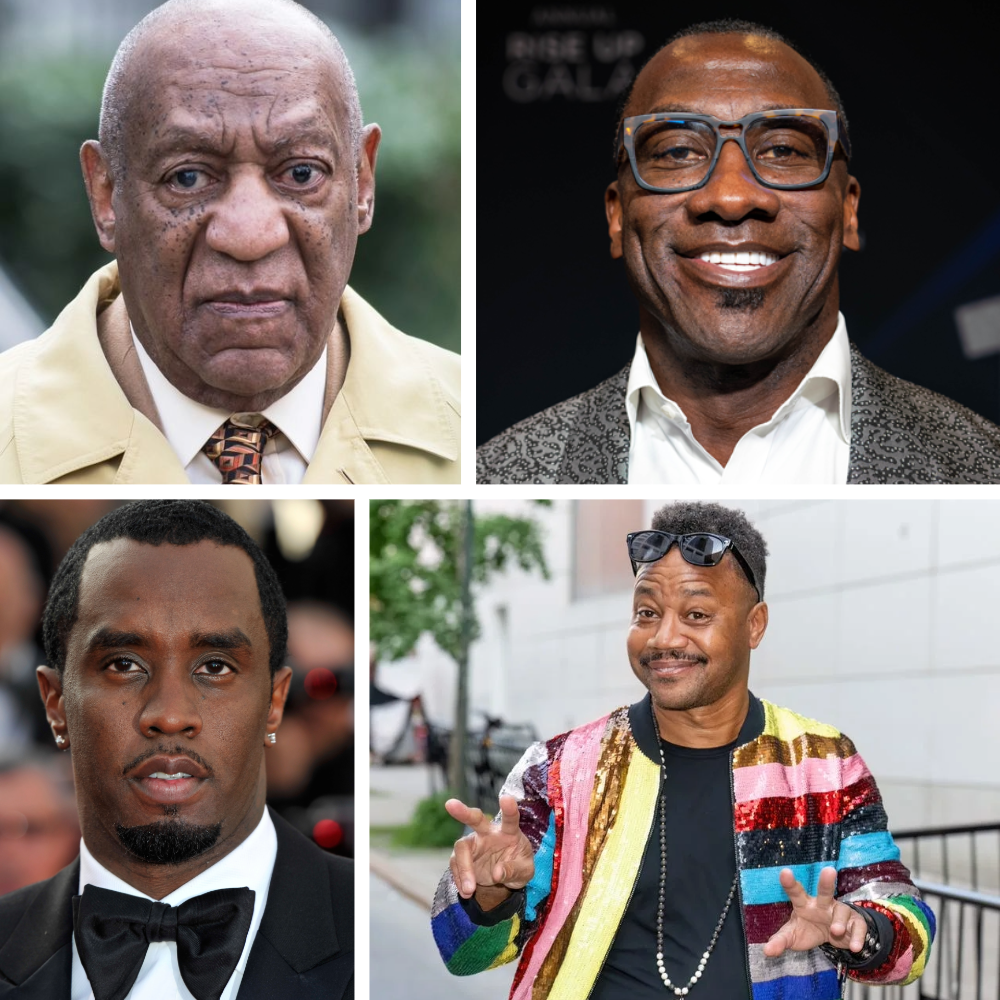 Four men, each in different settings, with diverse styles of dressing and facial expressions.